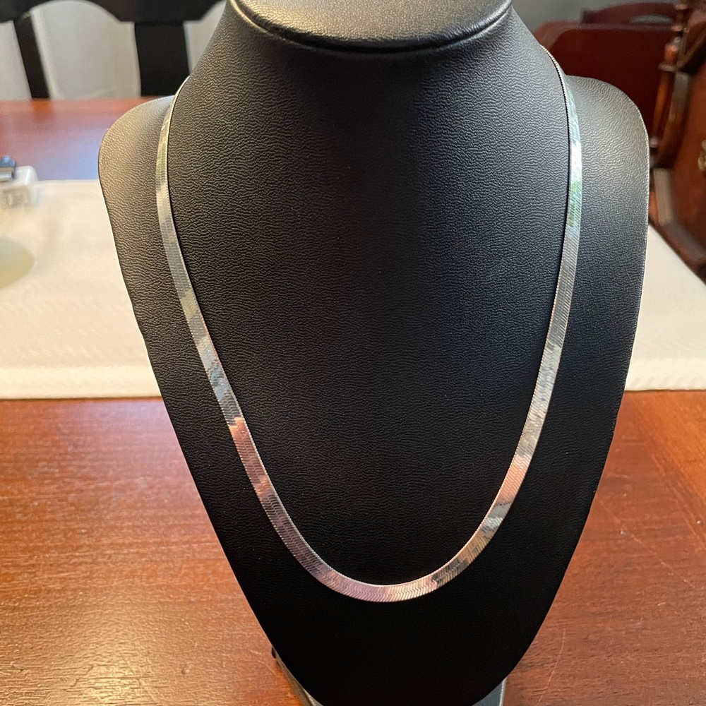 Sterling silver omega chain